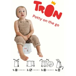 Tron Vasino da viaggio usa e getta monouso biodegradabile per bambini –