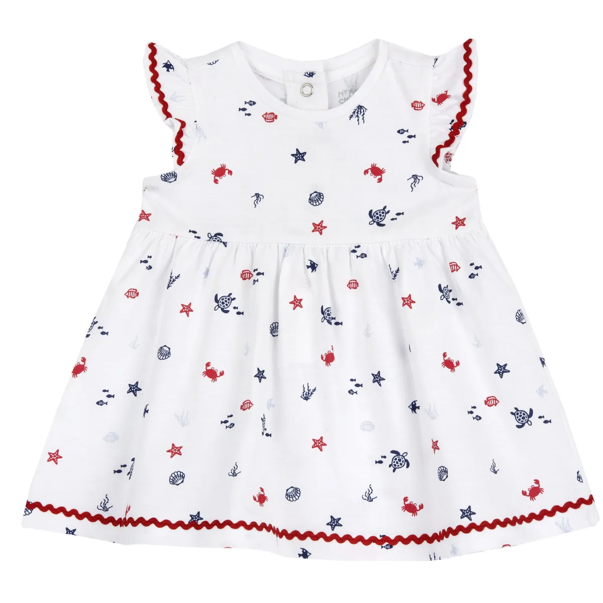 Chicco Vestito a maniche corte, in cotone