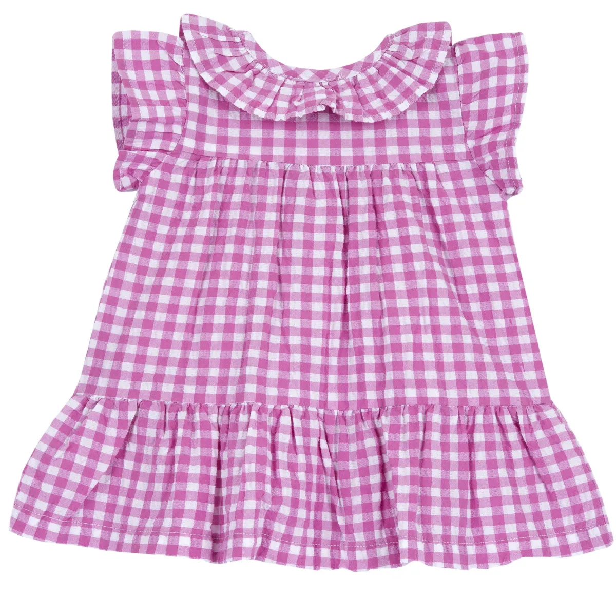 Chicco Vestito a maniche corte rosa, in cotone