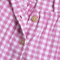 Chicco Vestito a maniche corte rosa, in cotone