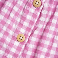 Chicco Vestito a maniche corte rosa, in cotone