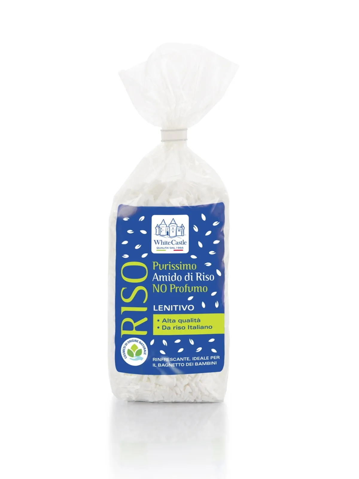 Bambino White castle amido di riso da bagno in sacchetto